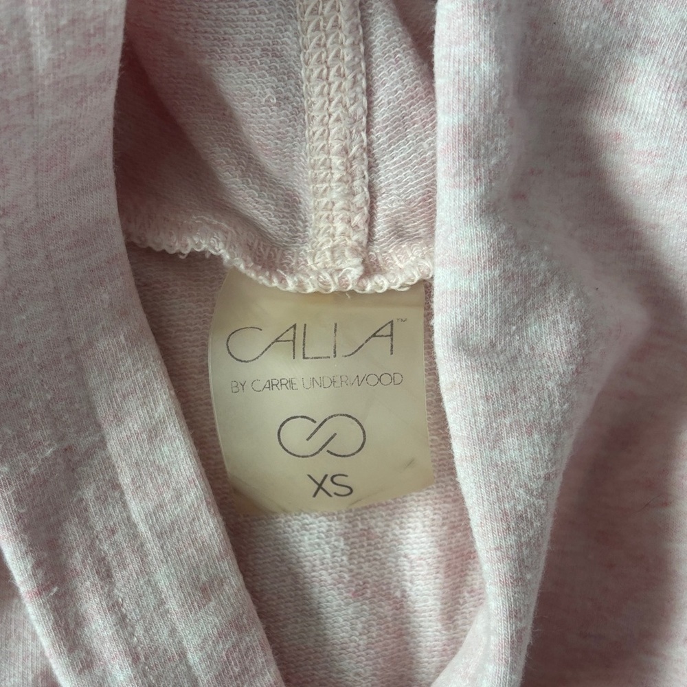 CALIA by Carrie Underwood Soft Pink Hooded knit open cardigan sweatshirt xs - Picture 2 of 6